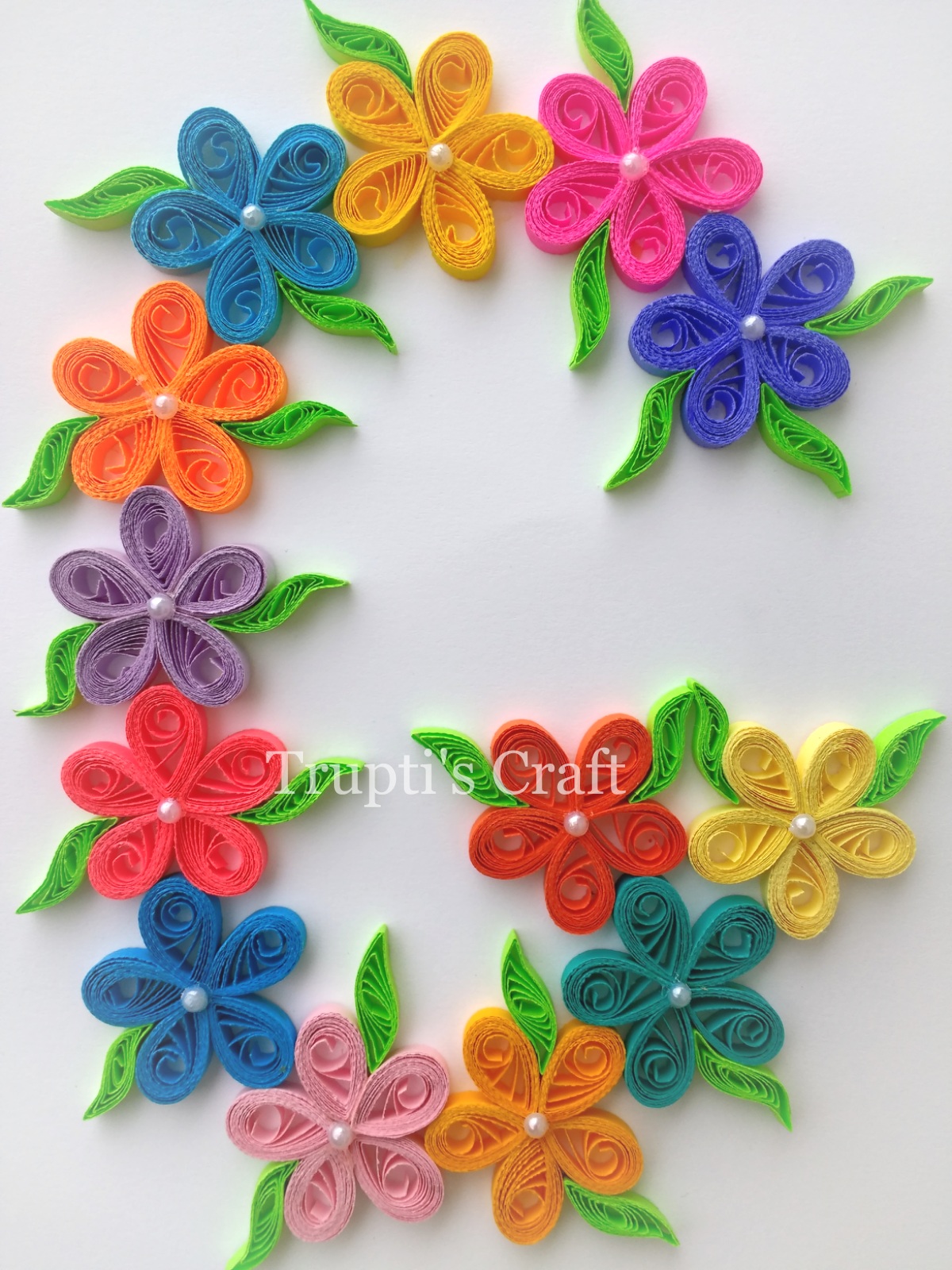 Trupti S Craft Paper Quilling Monogram Alphabet Letter G