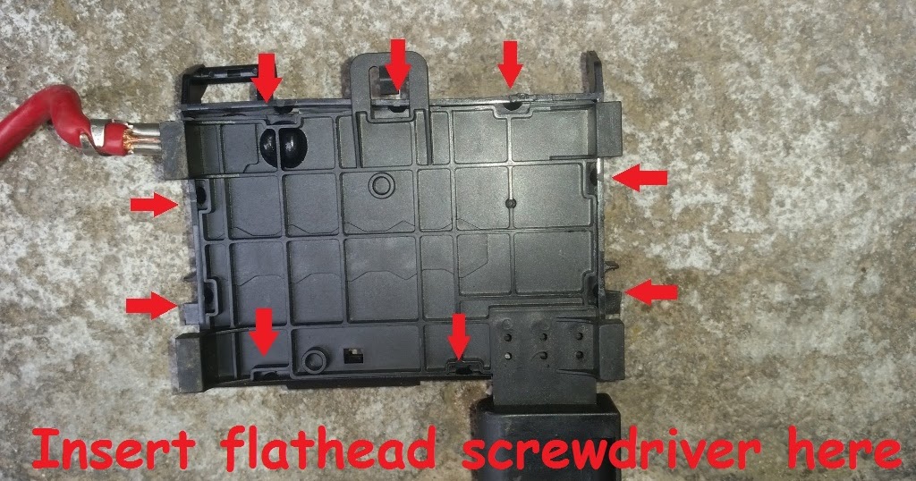 DIY 1.8T 20VT VAG Melted Fuse Box possible fix