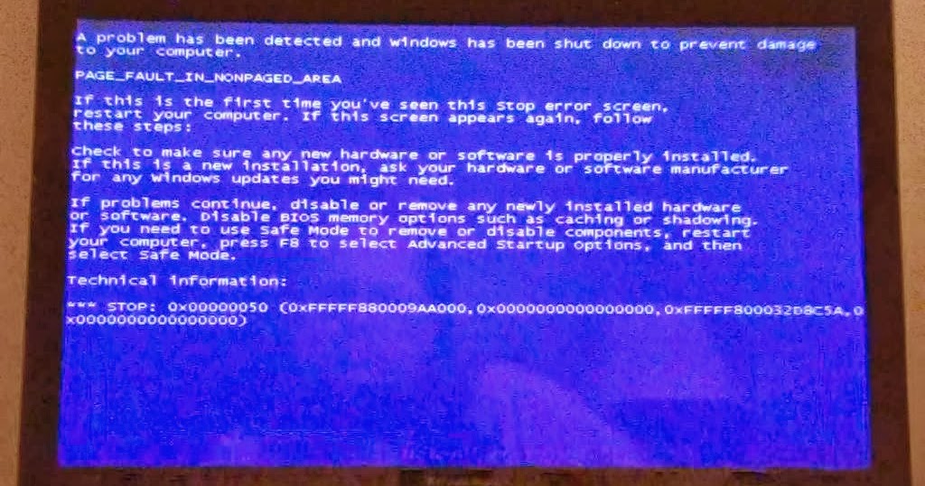 имя проблемы bluescreen
