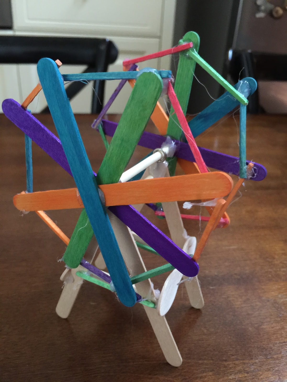 Ferris wheel popsicle sticks
