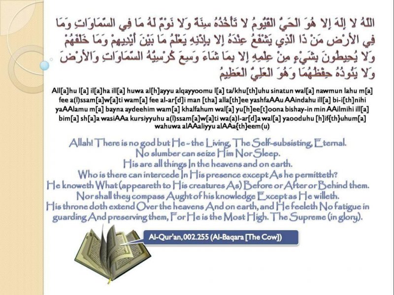 Latest Ayatul Kursi in English Translation - Islamic 