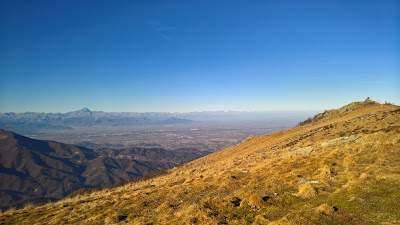 View toward Monte Viso from Cima Pigna.