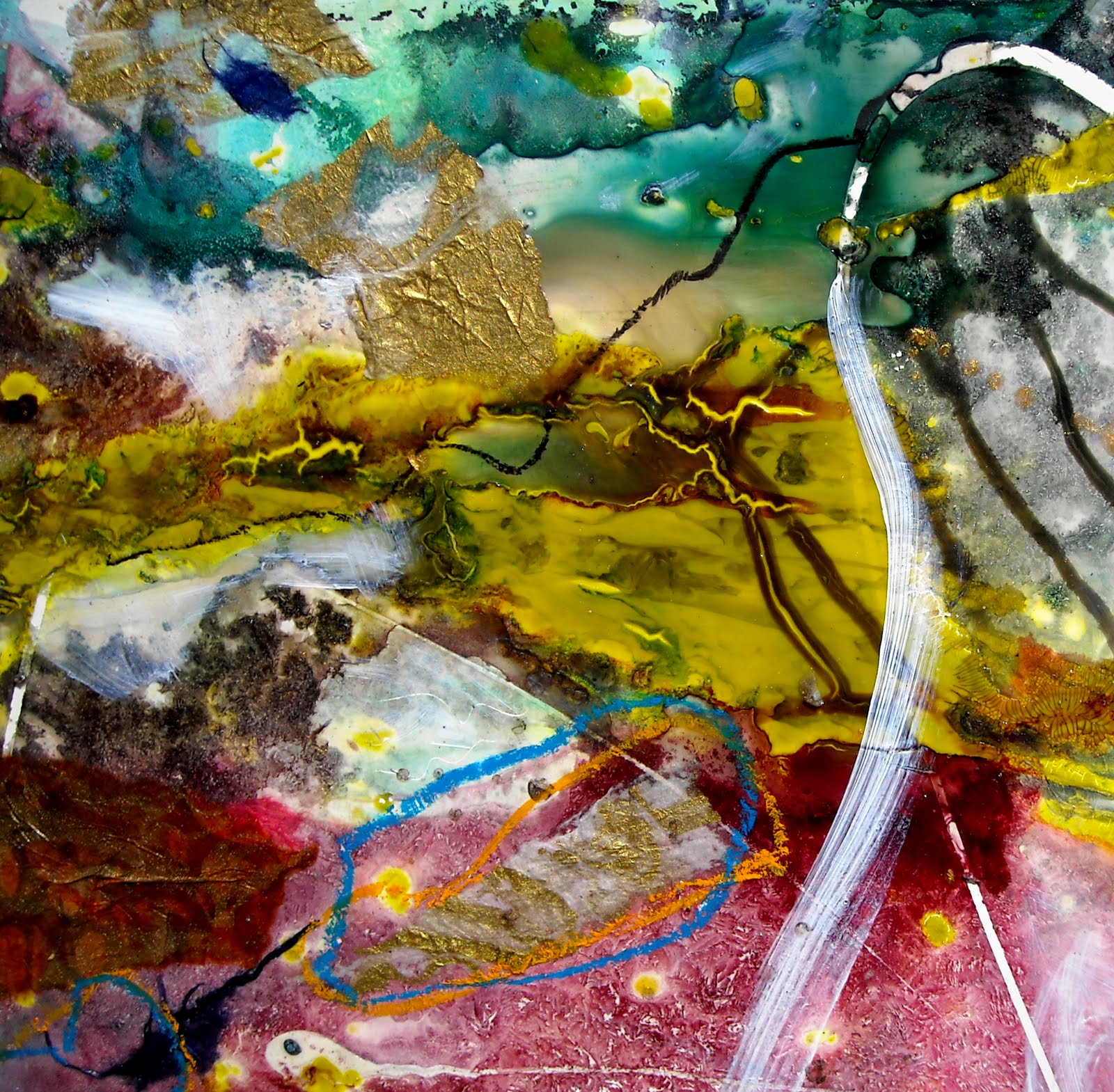 Mixed Media Artists International Mixed Media Abstracts by Mickey Bond