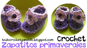 Zapatitos primaverales para bebé / Paso a paso