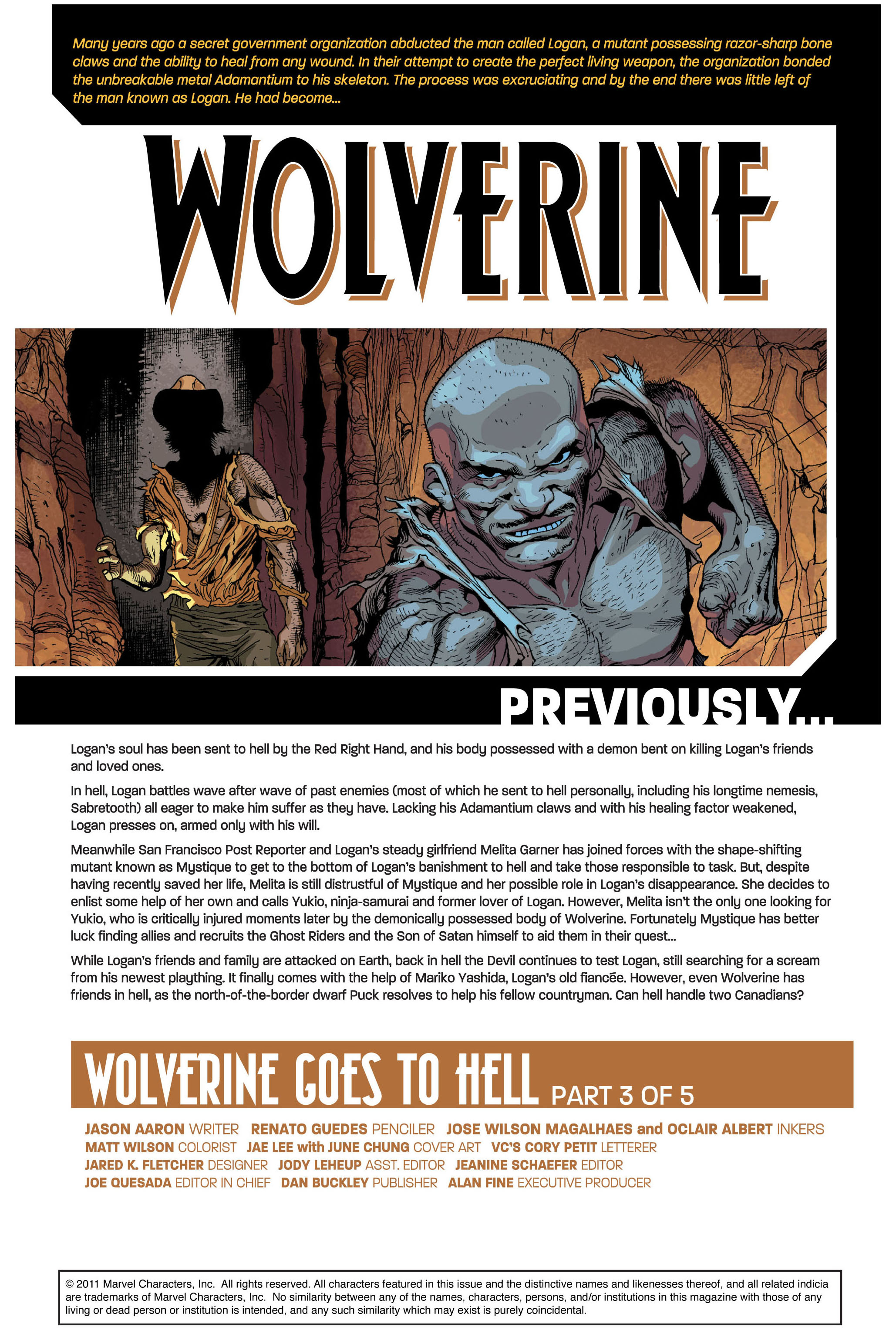 Read online Wolverine (2010) comic -  Issue #3 - 2