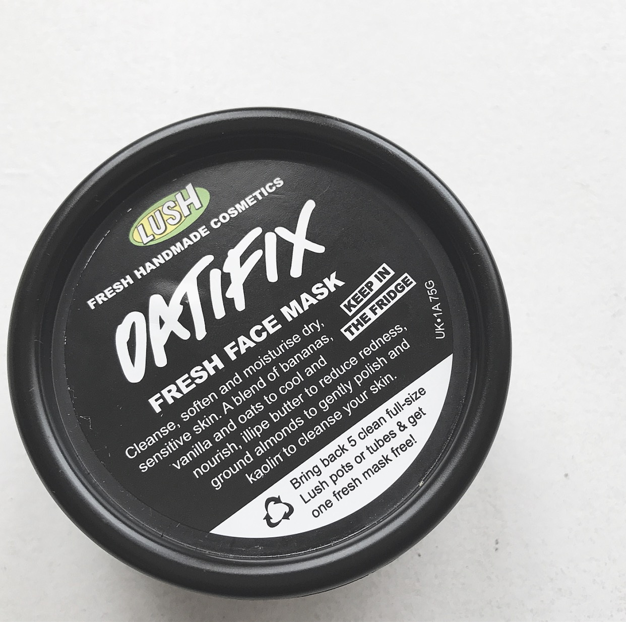 Lush Oatifix Fresh Face Mask Review Thimbles and Spoons