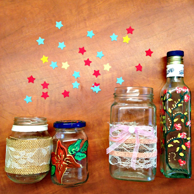 DIY διακόσμηση βάζων & μπουκαλιών DIY διακόσμηση βάζων & μπουκαλιών