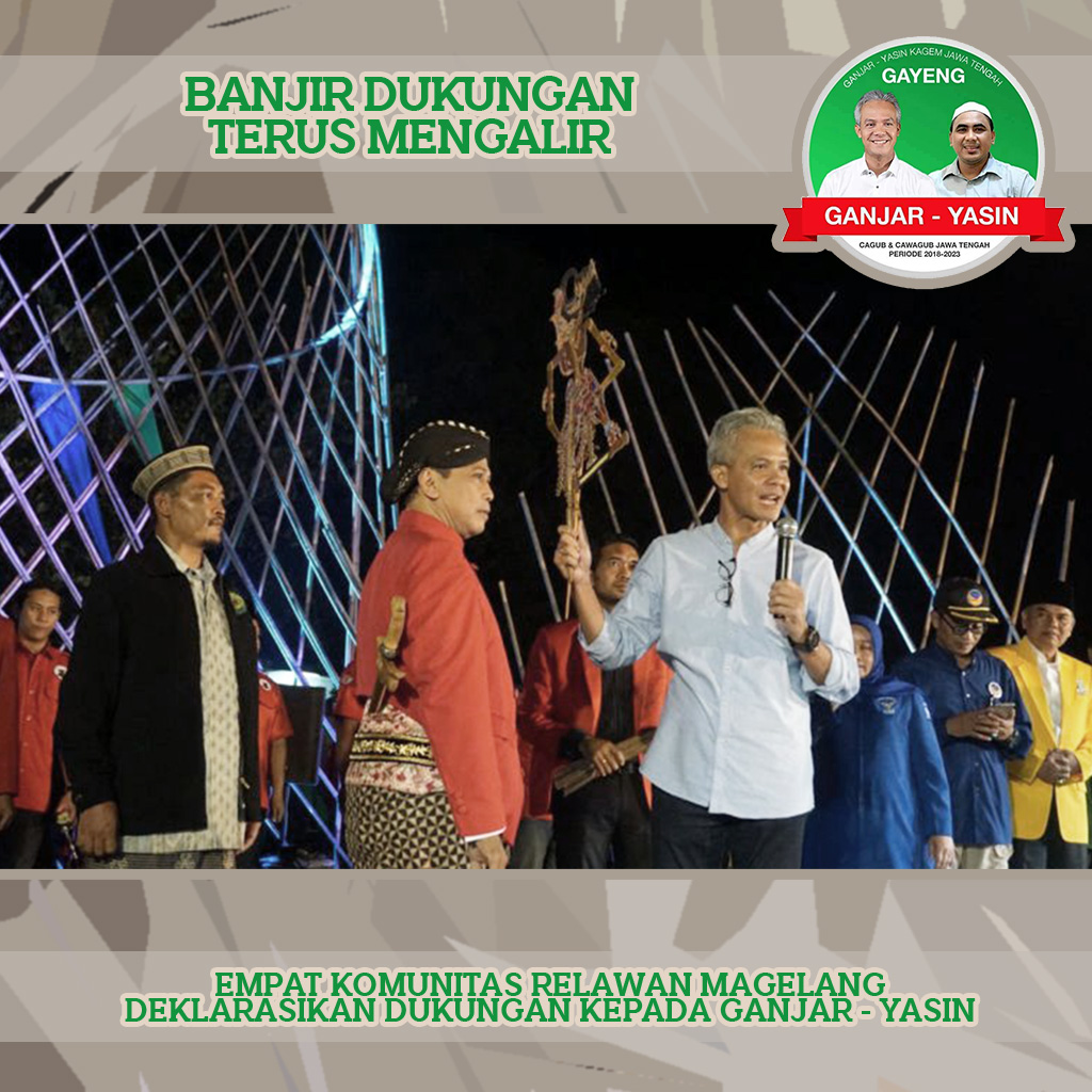 Warga Magelang Deklarasikan Tetap Dukung Ganjar Pranowo