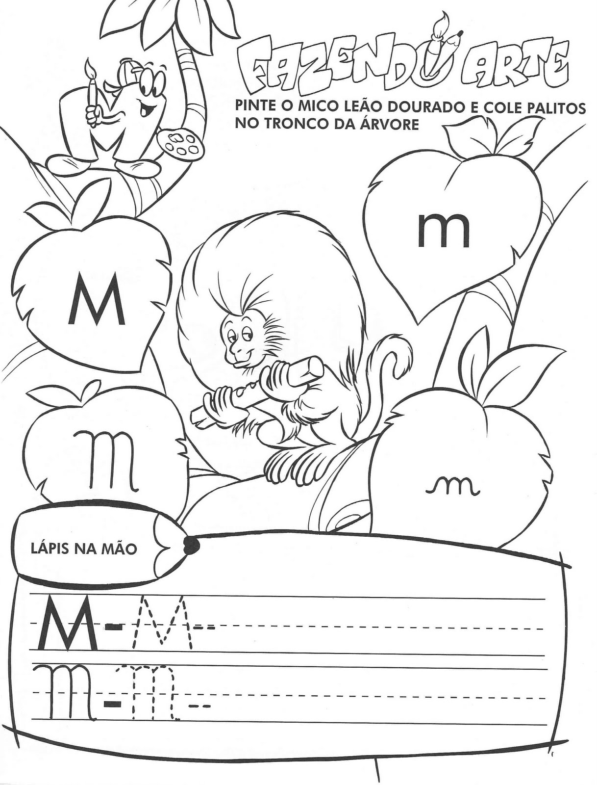 Paraíso Da Alfabetização Atividades De Alfabetização Com A Letra M