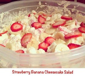 STRAWBERRY BANANA CHEESECAKE SALAD