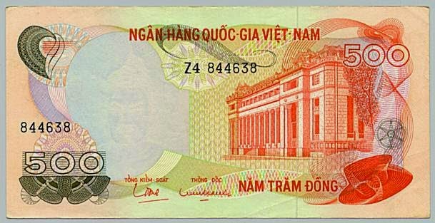 500 đồng năm 1969 