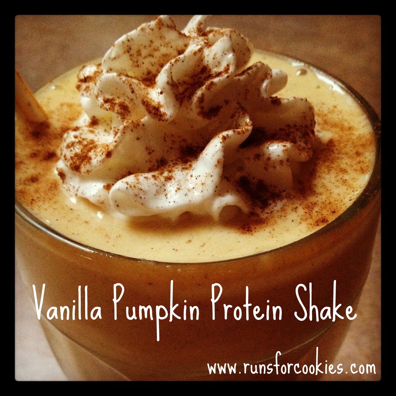 Vanilla Pumpkin Pie Spice Protein Shake