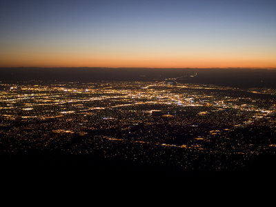 Albuquerque Sunset, Albuquerque At Night