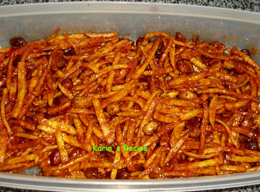 Karin s Recipe Kering  Kentang  Sweet Spicy Fried Potato 