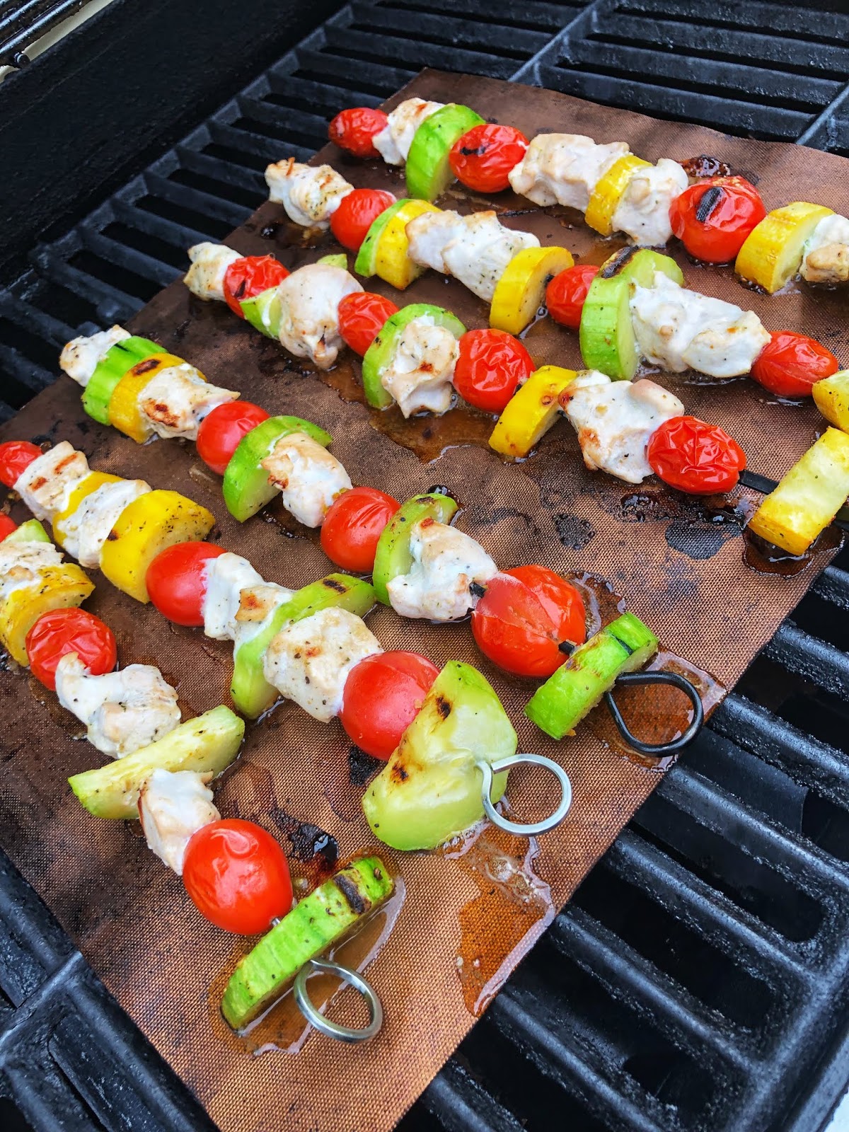 Grilled Veggie Chicken Kabobs Cherise Mazur
