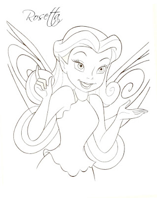 Disney Fairies Rosetta Coloring Coloring Pages