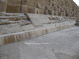Casing Stone erosion of pyramid at Giza