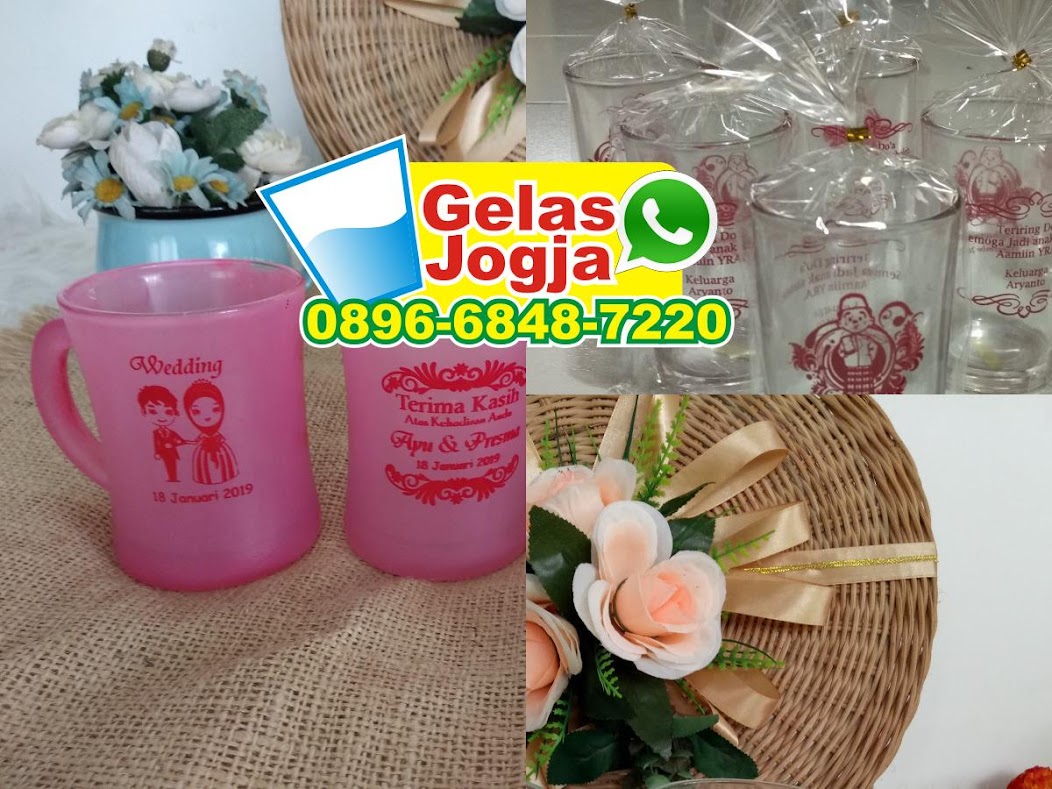 Ô896 6848 722Ô [wa] Grosir Gelas Jogja Diskon Souvenir Nikah Gelas Keramik