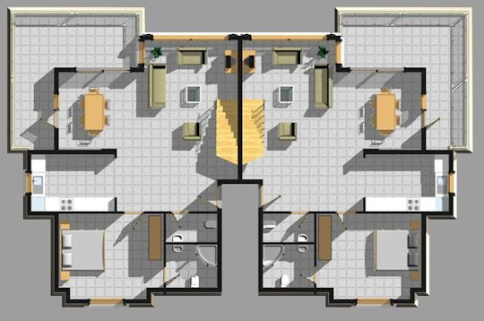 2 Storey Duplex  House  Plan  Philippines  Joy Studio Design 