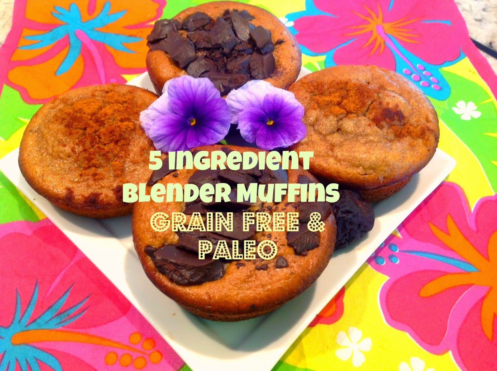 5 ingredient grain free peanut butter muffins