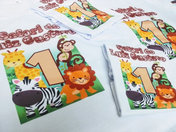 camisetas personalizadas tema safari