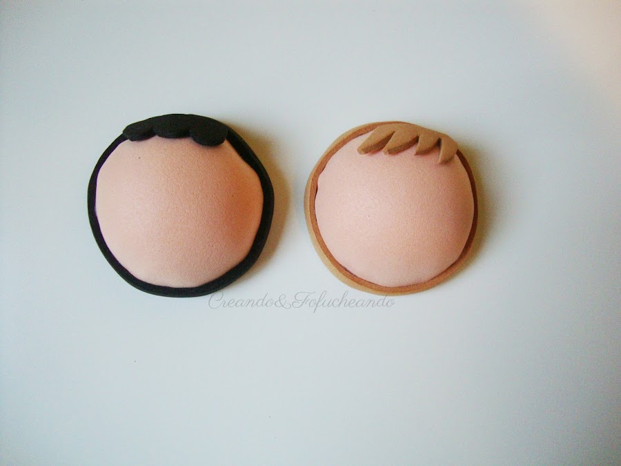 cabecitas de fofuchos para las bolitas de goma eva mi 1ª navidad