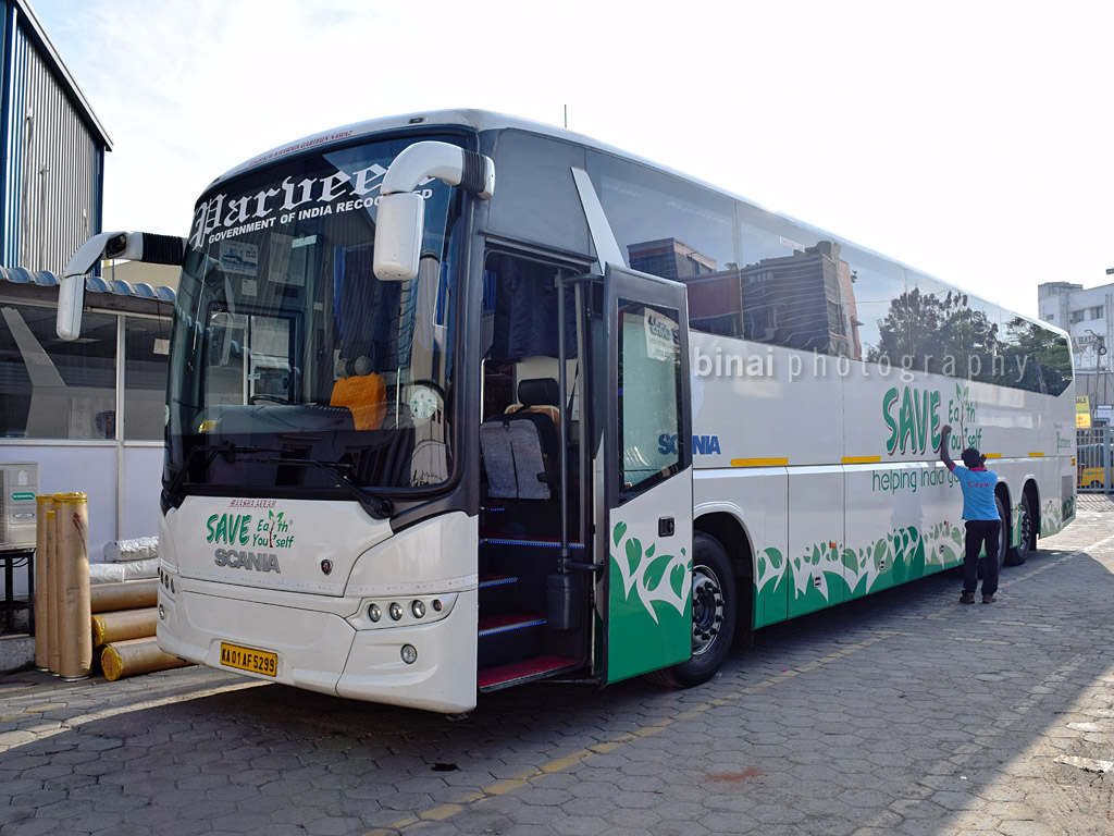 Going Green Chennai To Bangalore By Parveen Scania