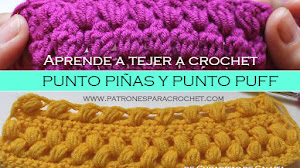 Cómo Tejer Punto Piñas y Punto Puff / Tutoriales