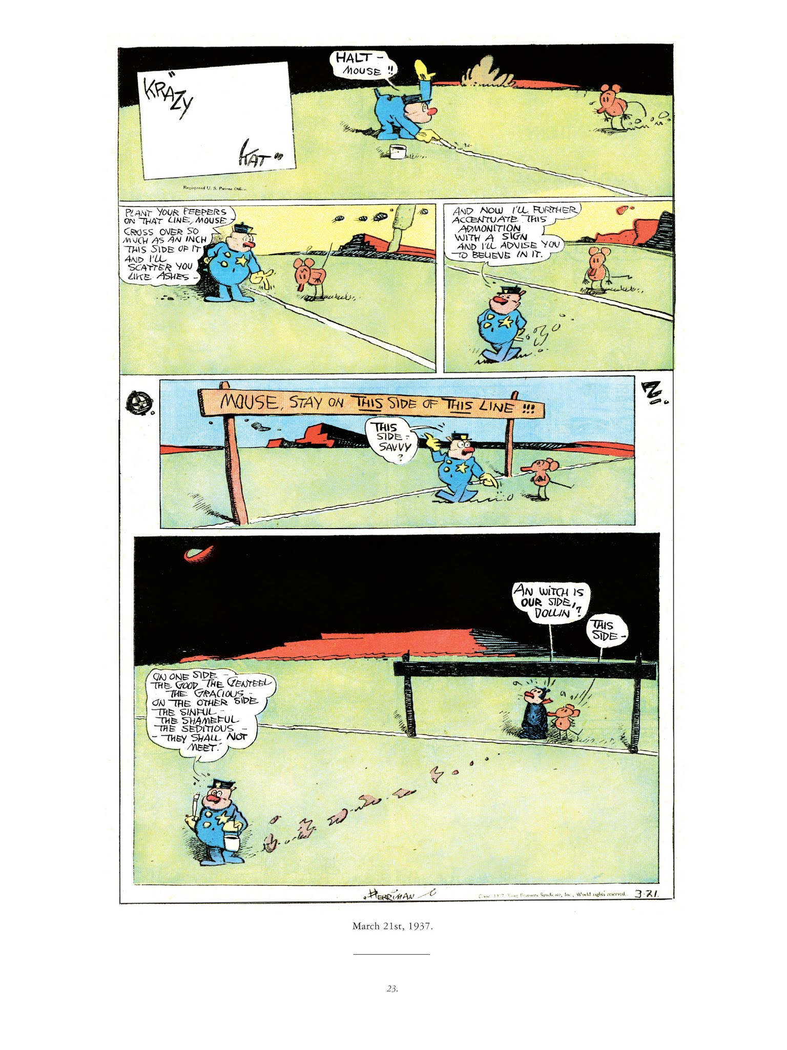 Read online Krazy & Ignatz comic -  Issue # TPB 10 - 21