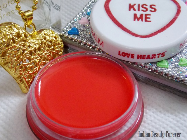 MUA Love Hearts Lip balm Review Kiss me
