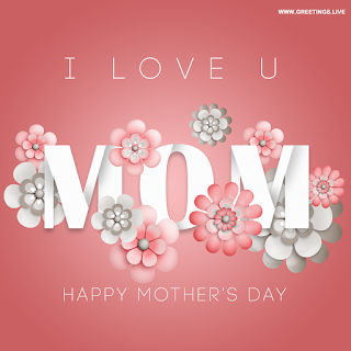  Happy Mother's Day flowers greetings card image