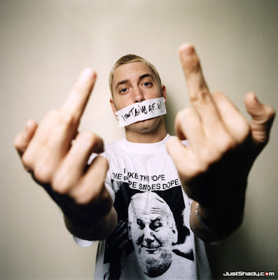 Eminem, The Slim Shady LP, My Name Is, Guilty Conscience, Just Don't Give a Fuck, Role Model, Rock Bottom, Brain Damage