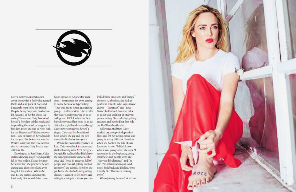 Caity Lotz || Naked Magazine | October 2017 [Magazine Scans] - Celebrity Magazine