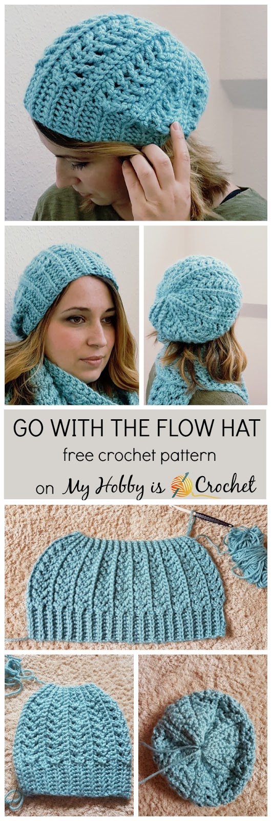 My Hobby Is Crochet: Go with the Flow Hat - Free Crochet ...