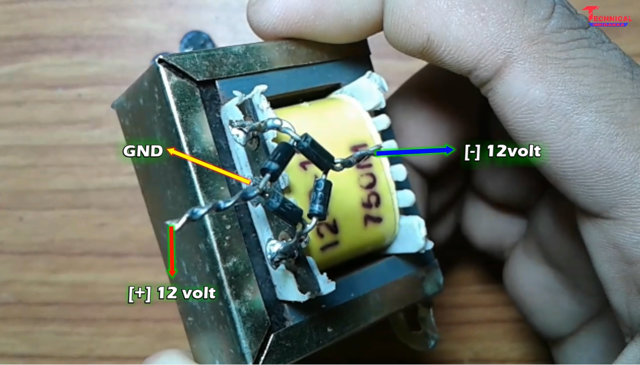 How to make bridge rectifier on 12012 volt transformer.