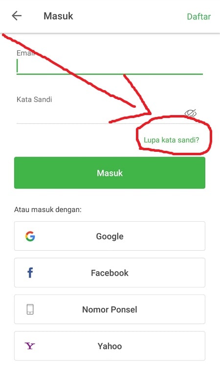 Cara membuka akun twitter yg lupa email dan password