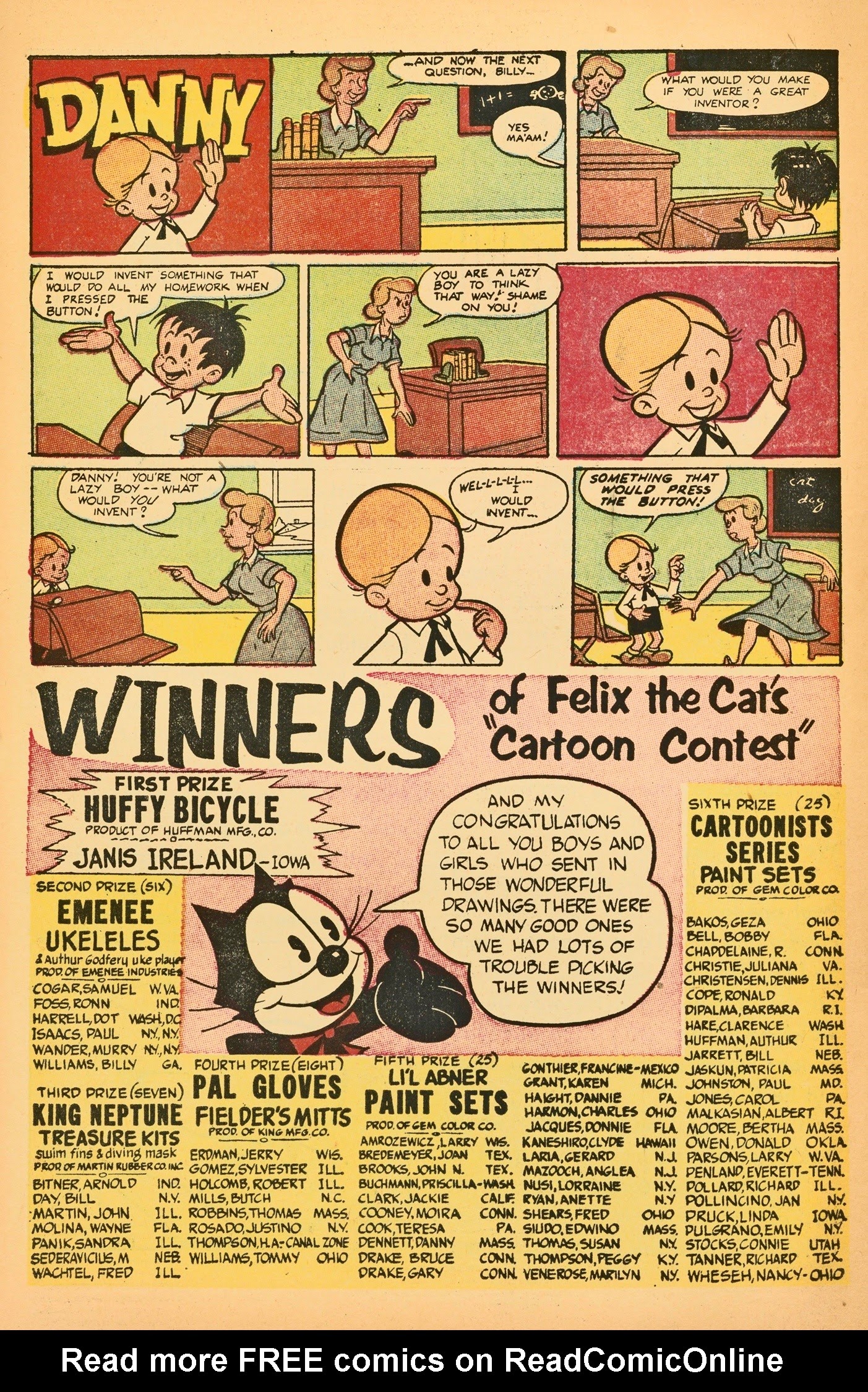 Read online Felix the Cat (1951) comic -  Issue #59 - 34