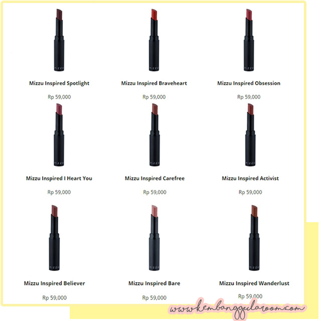 MIZZU Divine Gloss dan Inspired Lipstick