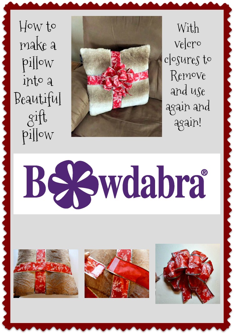 Make it easy crafts How to make a pillow look like a beautiful gift pillow