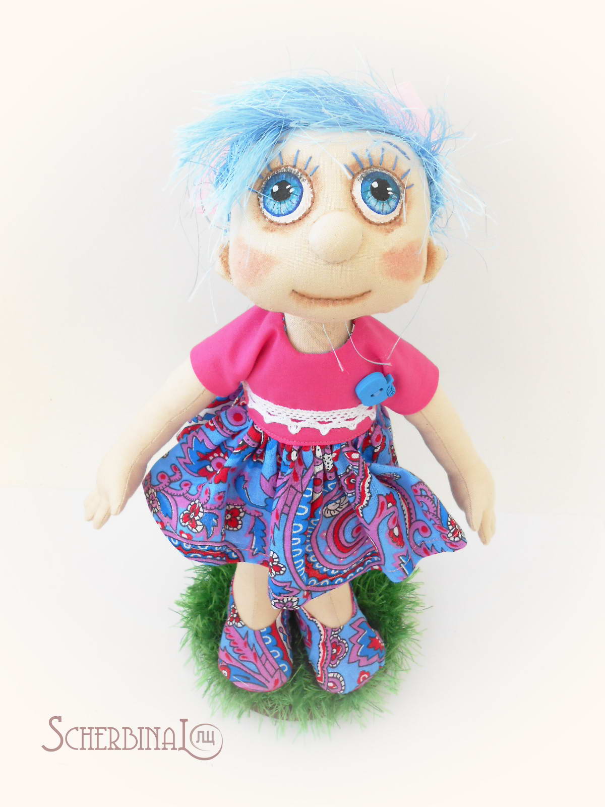 текстильная игровая кукла-карамелька Людмилы Щербина