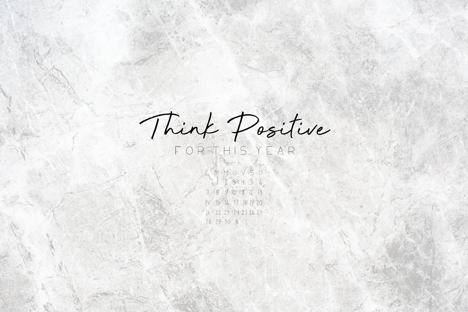 FONDS D’ÉCRAN MARBLE DE JANVIER - SPÉCIAL ORDINATEUR - Pauline Dress