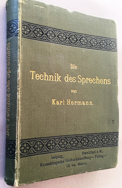 Die Technik Des Sprechens, Signed by Author Karl Hermann, 1898 