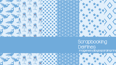 Scrapbooking ideas con delfines infantiles para imprimir