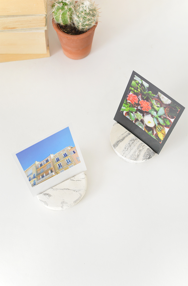 DIY marble photo holder — Caroline Burke Burkatron