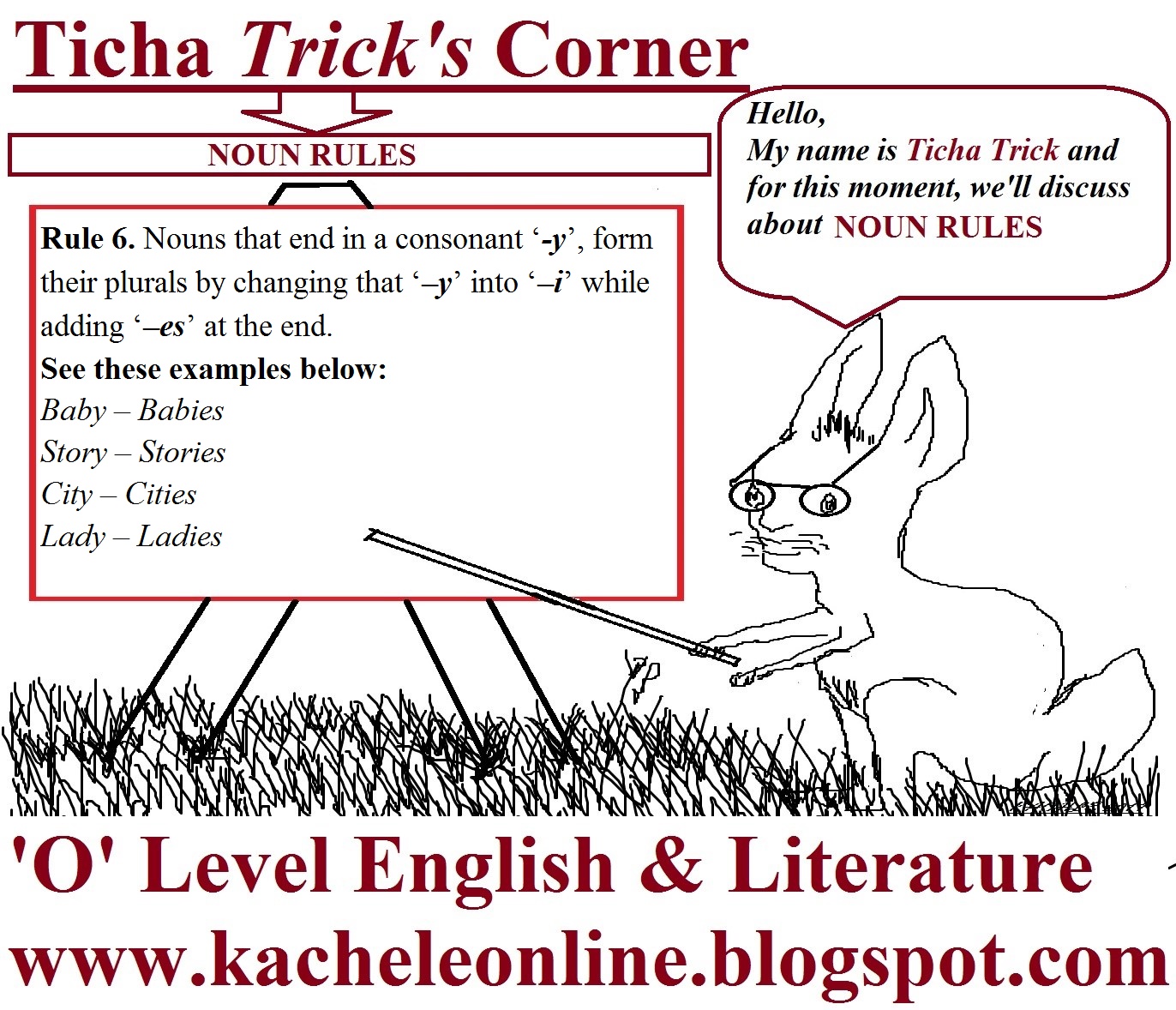 Join 'TICHA TRICK' to Discuss Noun Rule No.6 in The Noun Rule Series
