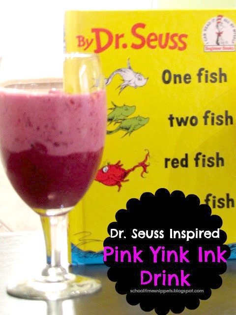 Dr. Seuss treat Pink Yink Ink Drink