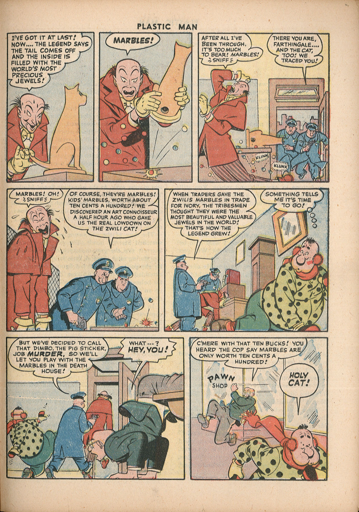 Read online Plastic Man (1943) comic -  Issue #6 - 33