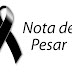 NOTA DE PESAR