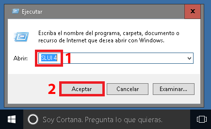 : Windows 10: Activar mediante sistema telefónico  automatizado.