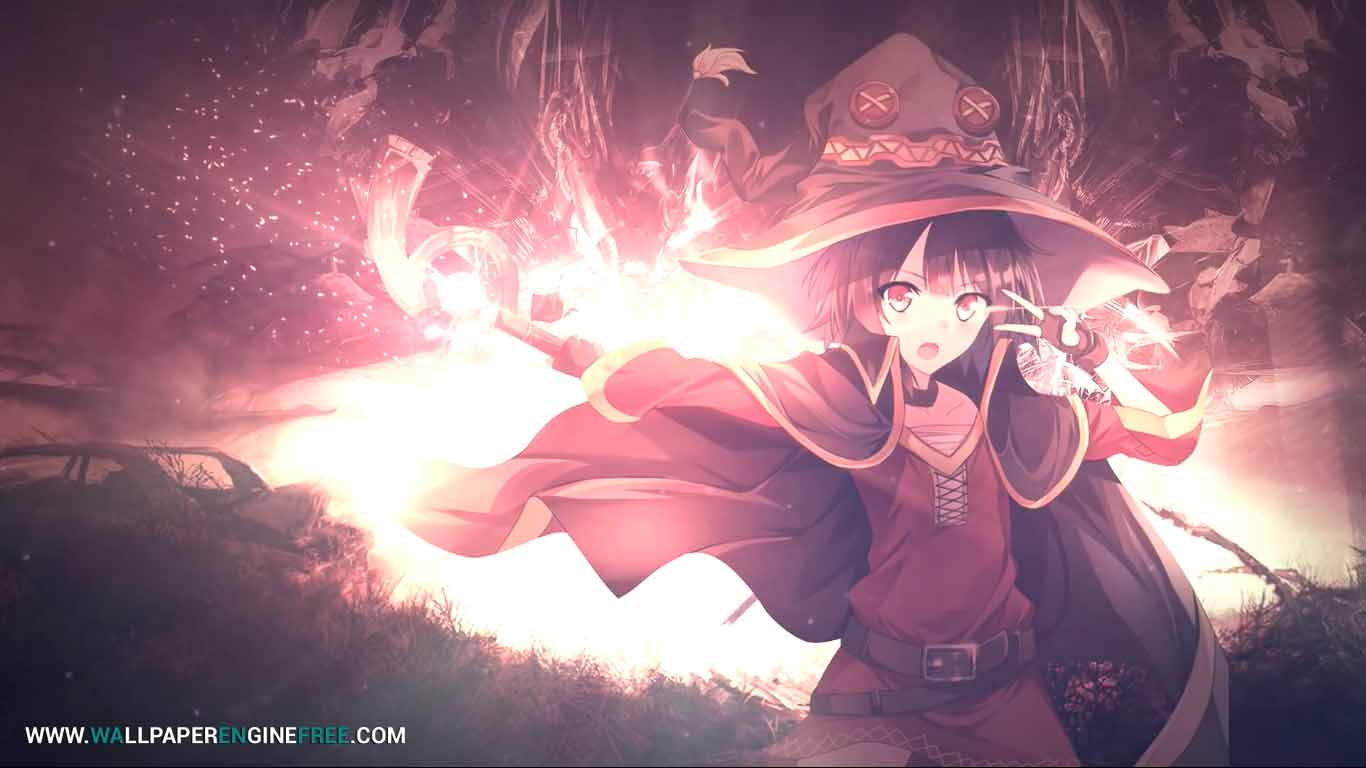 Megumin Anime 1080p 60fps Wallpaper Engine Download Wallpaper Engine Wallpapers Free